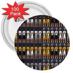 Football Uniforms Team Clup Sport 3  Buttons (100 Pack)  by Alisyart