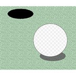 Golf Image Ball Hole Black Green Deluxe Canvas 14  x 11  14  x 11  x 1.5  Stretched Canvas