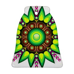 Design Elements Star Flower Floral Circle Ornament (bell) by Alisyart