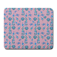 Seahorse Pattern Large Mousepads by Valentinaart