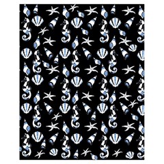 Seahorse Pattern Drawstring Bag (small) by Valentinaart