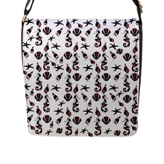 Seahorse Pattern Flap Messenger Bag (l)  by Valentinaart