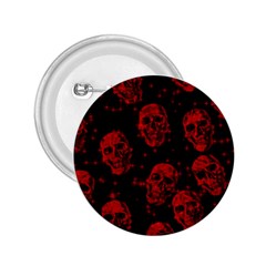 Sparkling Glitter Skulls Red 2 25  Buttons by ImpressiveMoments