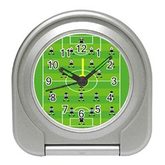 Soccer Field Football Sport Travel Alarm Clocks by Alisyart