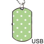 Stars pattern Dog Tag USB Flash (Two Sides) Back