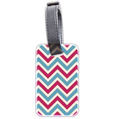Zig Zags Pattern Luggage Tags (two Sides) by Valentinaart
