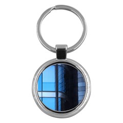 Modern Office Window Architecture Detail Key Chains (round)  by Simbadda