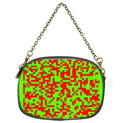 Colorful Qr Code Digital Computer Graphic Chain Purses (one Side)  by Simbadda