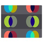 Circles Line Color Rainbow Green Orange Red Blue Double Sided Flano Blanket (Medium)  60 x50  Blanket Front