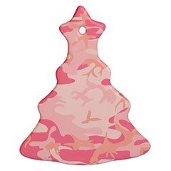 Initial Camouflage Camo Pink Ornament (christmas Tree)  by Mariart