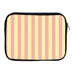 Pink Yellow Stripes Line Apple Ipad 2/3/4 Zipper Cases by Mariart