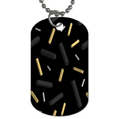 Rectangle Chalks Dog Tag (one Side) by Mariart