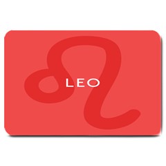 Zodiac Leo Large Doormat  by Mariart