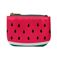 Watermelon Red Green White Black Fruit Mini Coin Purses by Mariart