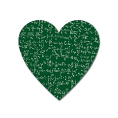 Formula Number Green Board Heart Magnet by Mariart
