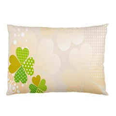 Leaf Polka Dot Green Flower Star Pillow Case (two Sides) by Mariart
