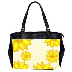 Sunflowers Flower Floral Yellow Office Handbags (2 Sides)  by Mariart