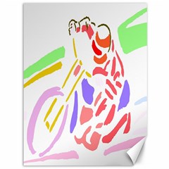 Motorcycle Racing The Slip Motorcycle Canvas 36  X 48   by Nexatart
