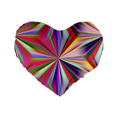 Star A Completely Seamless Tile Able Design Standard 16  Premium Heart Shape Cushions by Nexatart