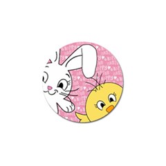 Easter Bunny And Chick  Golf Ball Marker (10 Pack) by Valentinaart