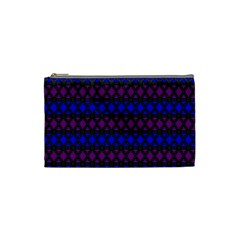 Diamond Alt Blue Purple Woven Fabric Cosmetic Bag (small)  by Mariart