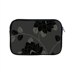 Flower Floral Rose Black Lola Flock Apple Macbook Pro 15  Zipper Case by Mariart