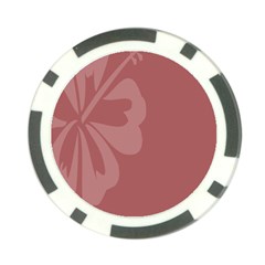 Hibiscus Sakura Red Poker Chip Card Guard (10 Pack) by Mariart
