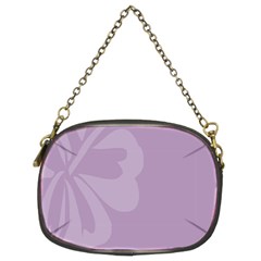 Hibiscus Sakura Lavender Herb Purple Chain Purses (two Sides)  by Mariart