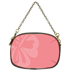 Hibiscus Sakura Strawberry Ice Pink Chain Purses (two Sides)  by Mariart