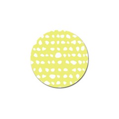 Polkadot White Yellow Golf Ball Marker (10 Pack) by Mariart