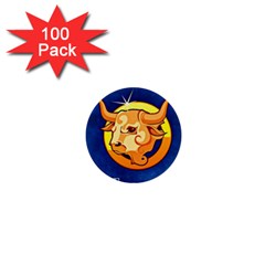 Zodiac Taurus 1  Mini Buttons (100 Pack)  by Mariart
