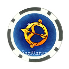 Zodiac Sagittarius Poker Chip Card Guard (10 Pack) by Mariart