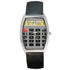 Calculator Barrel Style Metal Watch by Mariart