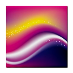Rainbow Space Red Pink Purple Blue Yellow White Star Tile Coasters by Mariart