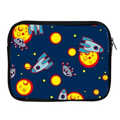 Rocket Ufo Moon Star Space Planet Blue Circle Apple Ipad 2/3/4 Zipper Cases by Mariart