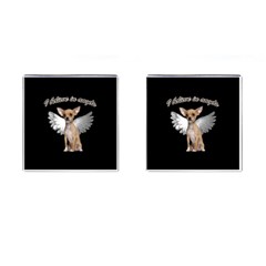 Angel Chihuahua Cufflinks (square) by Valentinaart