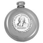 Seal of Berkeley, California Round Hip Flask (5 oz) Front