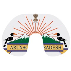 Seal Of Indian State Of Arunachal Pradesh  Travel Neck Pillows by abbeyz71