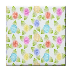 Fruit Grapes Purple Yellow Blue Pink Rainbow Leaf Green Face Towel by Mariart