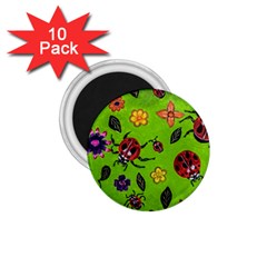 Lucky Ladies 1 75  Magnets (10 Pack)  by dawnsiegler