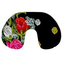 Floral Rhapsody Pt 4 Travel Neck Pillows by dawnsiegler