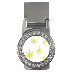 Line Painting Yellow Star Money Clips (cz)  by Mariart