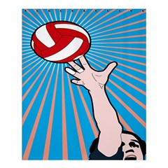 Volly Ball Sport Game Player Shower Curtain 60  X 72  (medium)  by Mariart