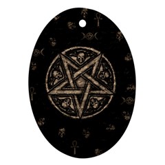 Witchcraft Symbols  Ornament (oval) by Valentinaart