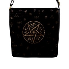 Witchcraft Symbols  Flap Messenger Bag (l)  by Valentinaart