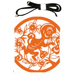 Chinese Zodiac Horoscope Monkey Star Orange Shoulder Sling Bags by Mariart