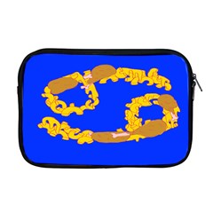 Illustrated 69 Blue Yellow Star Zodiac Apple Macbook Pro 17  Zipper Case by Mariart