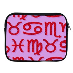 Illustrated Zodiac Red Purple Star Apple Ipad 2/3/4 Zipper Cases by Mariart