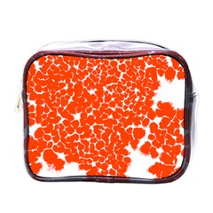 Red Spot Paint White Mini Toiletries Bags by Mariart