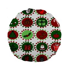 Christmas Standard 15  Premium Round Cushions by Mariart